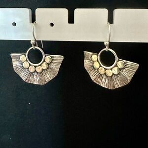Elegant Silver and Gold Earrings